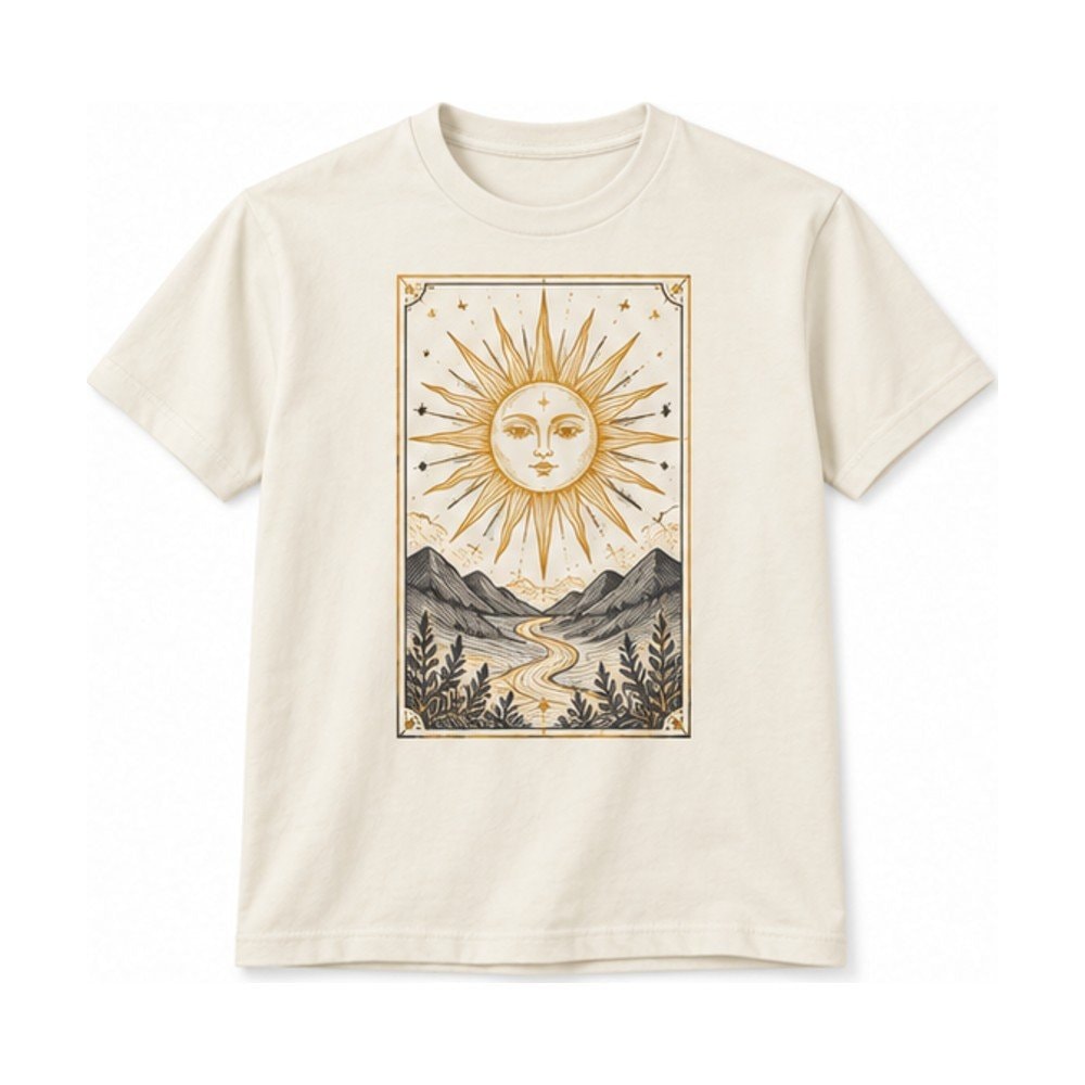 Sun Over the Hills Arcana Card Tee